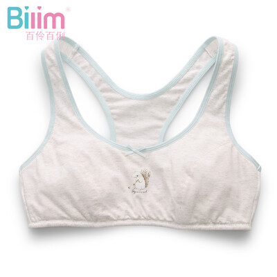 

Hundreds of students underwear development sports vest no sponge bra junior high school girl bra 91023 light apricot 80A