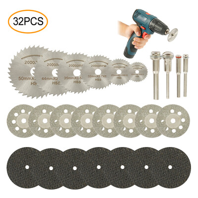 

Willstar Cutting Wheel Set for Rotary Tool 18 Shank Diamond Cutting Wheel Mini HSS Cut Off Saw Blades Resin Cutting Discs