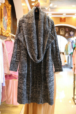 

2018 new long loose turtleneck sweater womens Korean version of new sweater scarf thickened cardigan coat autumn&winter