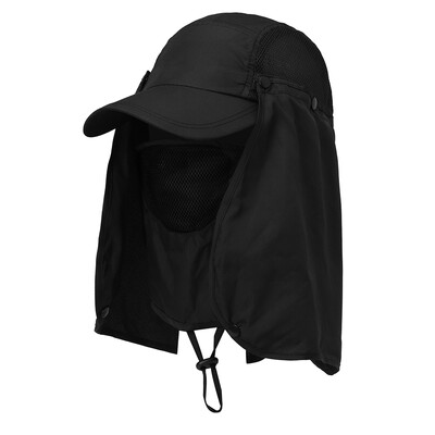 

Outdoor Sport Hiking Visor Hat UV Protection Face Neck Cover Fishing Sun Protection Cap