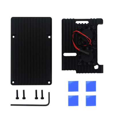 

Universal Aluminium Alloy Metal Out Incrustation Radiator Protection Case For Raspberry Pi Dual Cooling Enclosure