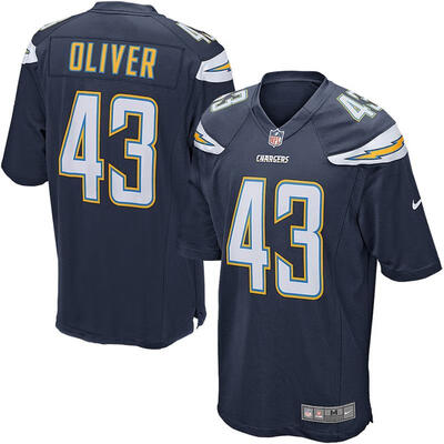 

Youth Football Jersey Los Angeles Chargers Branden Oliver Navy Blue Game Jersey