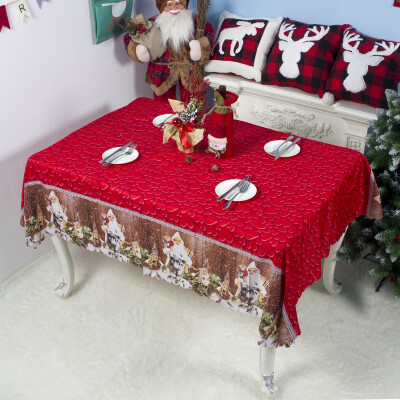 

Christmas Dinner Tablecloth Rectangle Decorative Table Covers