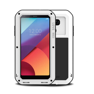 

Aluminum Metal Armor Case For LG G7 Case ThinQ G6 Gorilla Glass Shockproof Cover 360 Full Body Protective Case sFor LG G6 Case