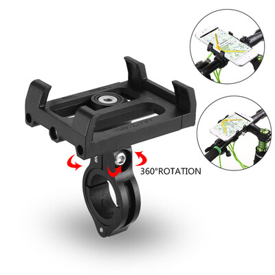 

GUB Anti-Slip Bicycle Adjustable 360° Rotatable Phone Holder Mount Bracket Handlebar Clip Stand for 35-62inch Smart Mobile Phone