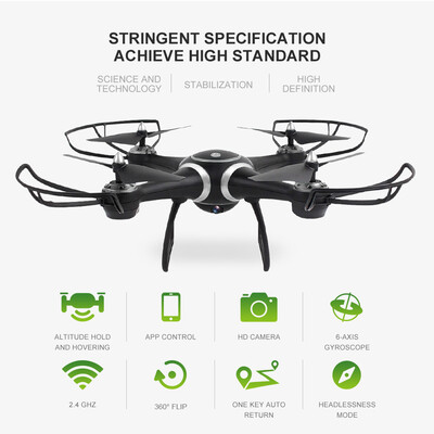 

S7W 720P HD Camera Wifi FPV Drone Altitude Hold One Key Return G-sensor RC Quadcopter Kids Gift RC Toy