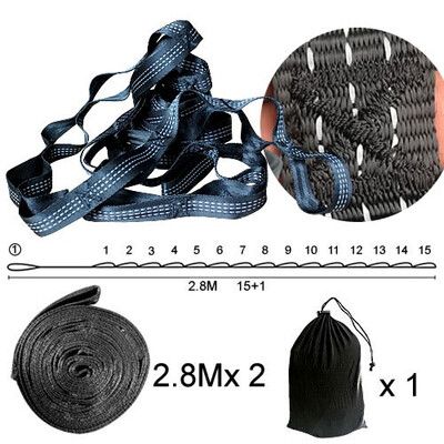 

2 PCS a lot Of Super Strong Hammock Strap Belt Hamac Hamaca Hamak Traveling Portable Study Hanging Tree Rope Hammock Tree Straps