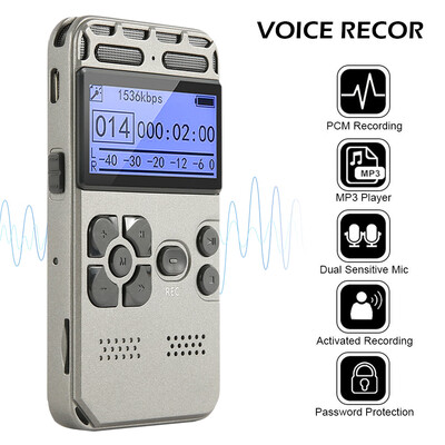 

Willstar Rechargeable LCD Digital Audio Sound Voice Recorder Dictaphone MP3 Player 8GB
