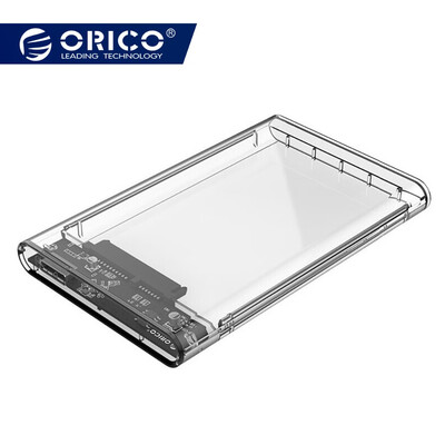 

ORICO 2139U3 25 inch Transparent USB30 to Sata 30 HDD Case Tool Free 5 Gbps Support 2TB UASP Protocol Hard Drive Enclosure