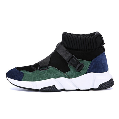 

Weweya Famous Brand High Top Casual Shoes Men Fashion Hasp Sock Shoes Mens Sneakers Outdoor For Male Camouflage Socks Sneakers