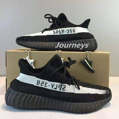 

Best Quality Sply 350 V2 Men Shoes With Box Sesame Static Butter Men Running Shoes Cream White 2019 Women Sport Designer Sneakers