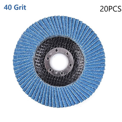 

Willstar 20PCS 45 Inch 40 Grit Angle Grinder Flap Sanding Disc Grinding Wheels