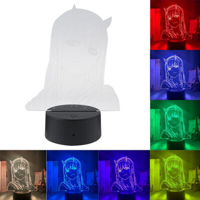 

Willstar Anime 3D LED Night Light 16Colour Table Desk Lamp TouchRemote Control Xmas Gift