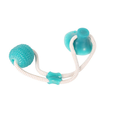 

Interactive Suction Cup Ball Rubber Toys Elastic Ropes Teeth Cleaning Chewing Toys Green