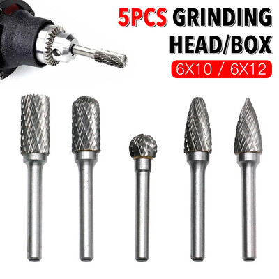 

Willstar 5PCS 12mm 14" Tungsten Carbide Rotary Point Burr Die Grinder Shank Drill Bits