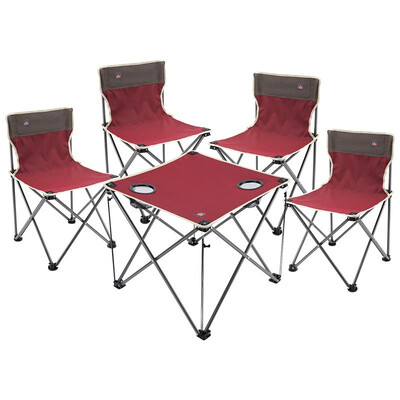 

Outdoor chair&table set Leisure beach folding table&chair camping furniture five-piece suit