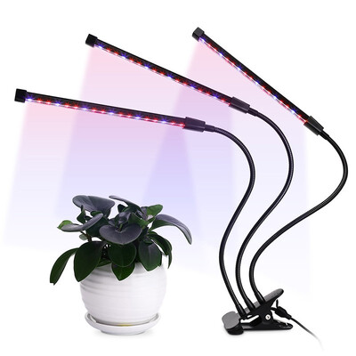 

Triple-head 54-LED Red Blue Lights Timing Control Clip Plant Growth Lamp 110 - 120V