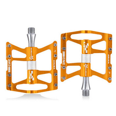 

RockBros Advanced 4 Bearings Fine-quality Mountain Bike Pedals Platform Bicycle Flat 916" Hollowing Ultralight Aluminum Alloy Bik
