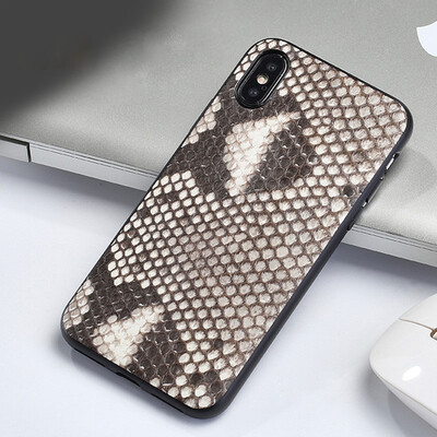 

Leather phone case iPhone5 6 7 8s plus protective shell high-grade python skin abdomen all-inclusive for x xs max xr phone case