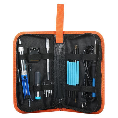 

20 in 1 Soldering Tools Kit 60W Adjustable Temperature Welding Soldering Iron 5pcs Soldering Tips Desoldering Pump 110V US Plug