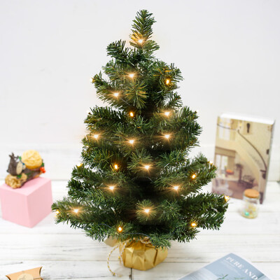 

Willstar Pre-lit Artificial Mini Christmas Tree Includes Small Lights&Cloth Bag Base Majestic Fir