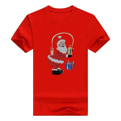 

Eggnog Santa Sweatshirt Eggnog Sweater Ugly Mens T-Shirt Broadcloth Shirt