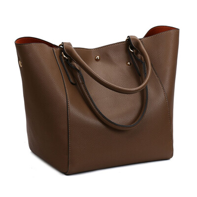 

Tote Bag Ladies Leather Handbags Large Shoulder Work Bags Top Hand Satchel for Women