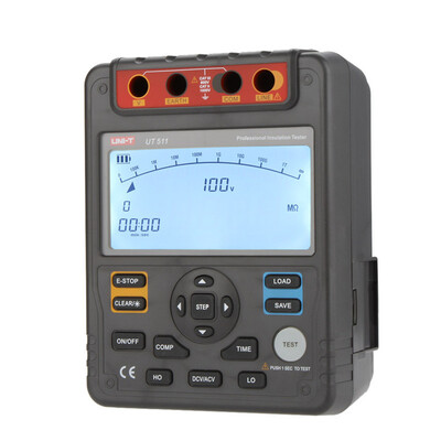 

Newest UNI-T UT511 1000V 10Gohm Digital Insulation Resistance Testers UT511 Voltmeter Auto Range Megger