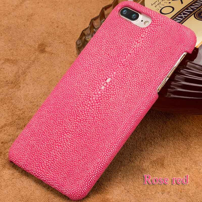 

Leather phone case iPhone5 6 7 8splus protective case high-grade pearl fish skin back cover all-inclusive for x xs max xrphonecase