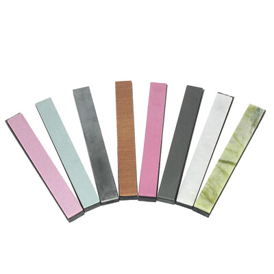 

Decdeal 8pcsset Knife Sharpening Stone 6"08"02" Whetstone Sharpener with Base Grindstone Set for Knives 150205mm Knife Shar
