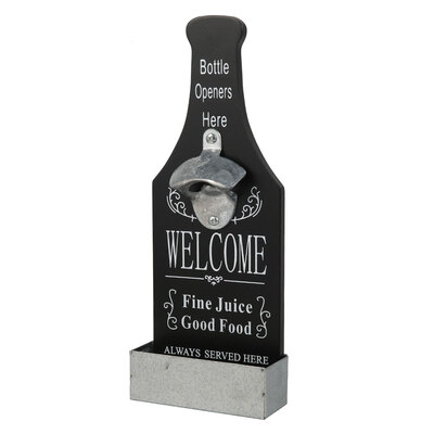 

Willstar 1Set Vintage Wall Mounted Beer Style Decorative Hanger Bottle Opener White