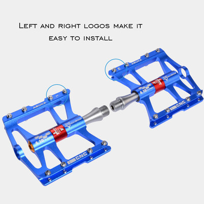 

RockBros Advanced 4 Bearings Fine-quality Mountain Bike Pedals Platform Bicycle Flat 916" Hollowing Ultralight Aluminum Alloy Bik