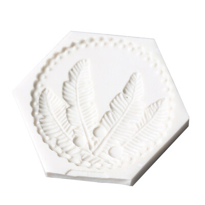 

1 Pcs Feather Shape Silicone Fondant Mold Chocolate Molds for Cake Decorating Sugarcraft Resin Polymer Clay