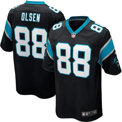 

Mens Football Jersey Carolina Panthers Greg Olsen Black Game Jersey