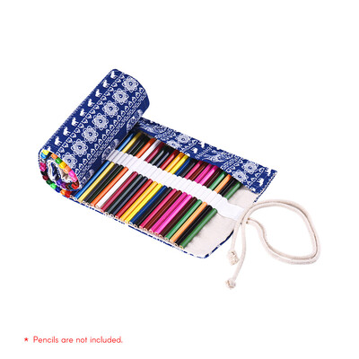

Canvas Pencil Roll Pouch Case Bag Wrap Holder Storage 72 Holes for Artist