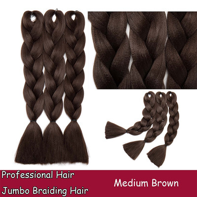 

24 Inches Braiding Hair Ombre for crochet Hair Weave with Synthetic&Twist Braiding Hair Extensions Dark black 100gpc