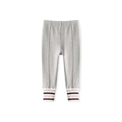 

Cicie self-employed childrens clothing girls bottoming shirt solid color thread casual pants girls childrens pants C91017 gray 11050A