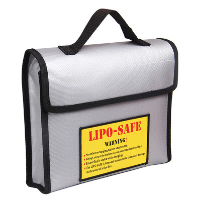 

Portable Fireproof Explosionproof Lipo Battery Safe Bag Handheld Heat Resistant Pouch Sack for Battery Charge & Storage 240 180