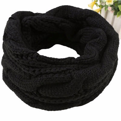 

Guttavalli Women Ladies Winter Knitted Ring Shawl Crochet Snood Tube Loop Scarf Solid Stripes Geometric Warm Infinity Soft Wraps