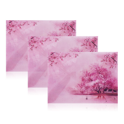 

3 Pcs Handmade Paper Envelope for Gift Card Invitation Package with 4 Sealing Stickers 59×43 Inch