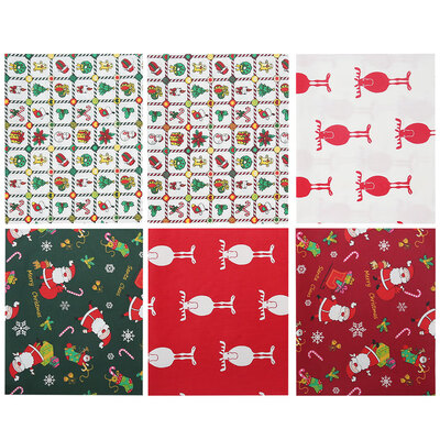 

Willstar Christmas Polycotton Festive Xmas Fabric Fat Quarters Bundle DIY Craft Sewing
