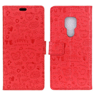 

MOONCASE Huawei Mate 20 Little Witch Leather Case - Red