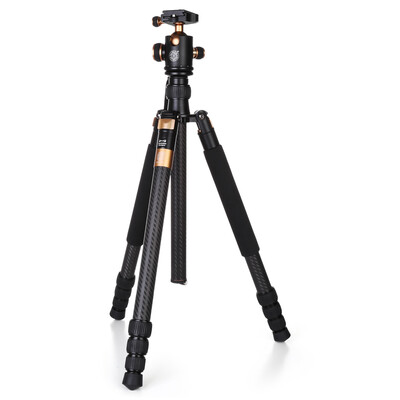 

QZSD Q968C 175m Carbon Fiber 4 Section Camera Tripod Unipod