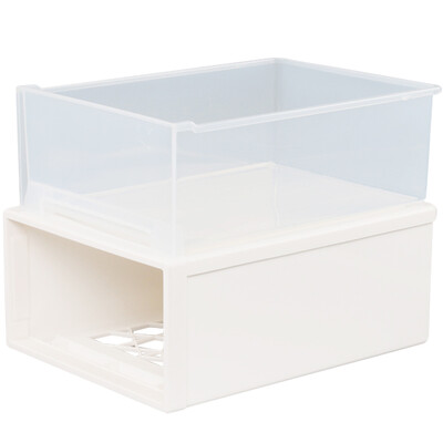 

And crafts Worldlife transparent plastic sandwich cabinet large childrens wardrobe storage box chest of drawers storage cabinet finishing storage box drawer storage cabinet white 1 Pack X-995