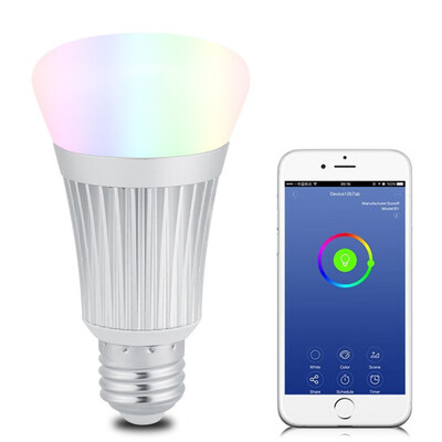 

Wi-Fi Smart LED Light Bulb Dimmable 60W Equivalent7W Smartphone Controlled Multicolored Color Changing Lights new