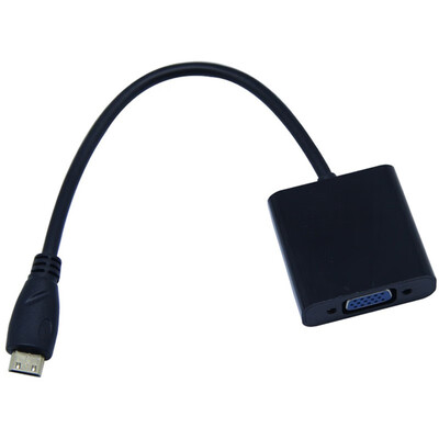 

1080P Mini HDMI to VGA Audio Converter Adapter Cable male to male For HD HDTV PC Laptop XBOX PS3 PS4 Camera Tablet