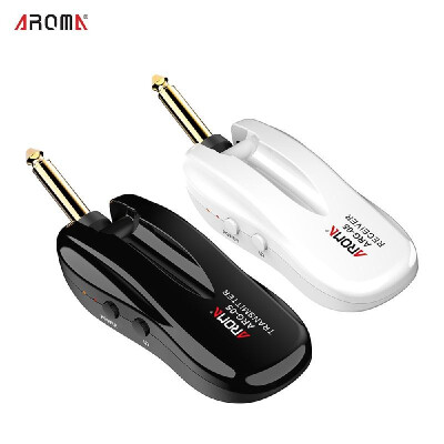 

AROMA ARG-05 Wireless Guitar Audio Transmission System Transmitter Receiver Built-in Rechargeable Battery 115 Feet Transmission Di