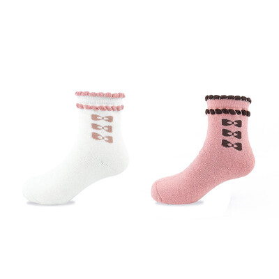 

0-3 year old baby towel cotton socks baby warm socks children autumn&winter socks children loose lace socks Butterfly