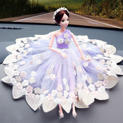 

1 pcs lovely Dolls beautiful Decorative Dolls auto Ornament Sweet Wedding Handmade dolls Fashion Car Interior Decoration