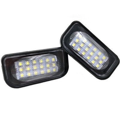 

2Pcs White 3528SMD Automotive LED License Light Assembly for BENZ W203 4D